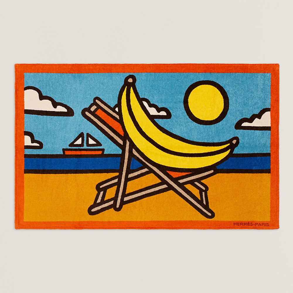 T'as la Banane beach towel | Hermès USA
